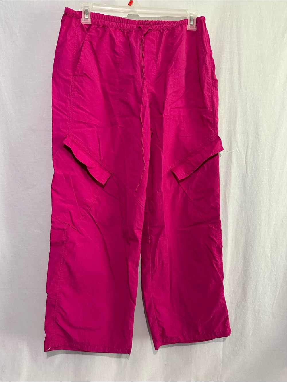 No Boundaries Hot Pink Lightweight Cargo Pants Women's Size Large
